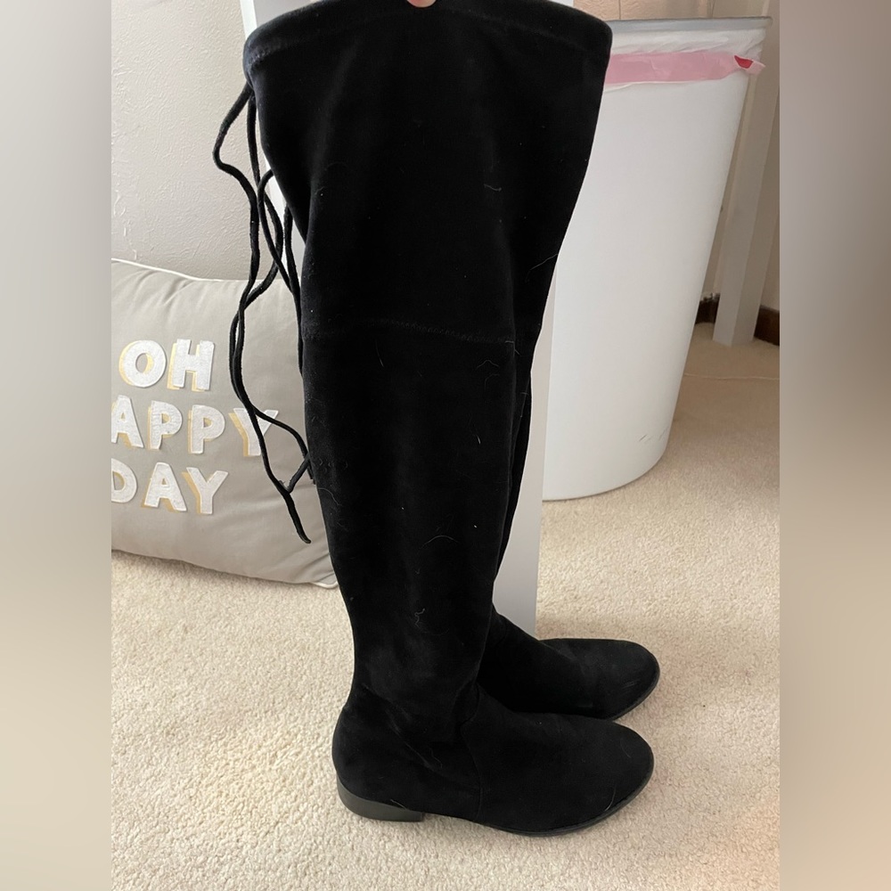 Ladies Suede knee high boots